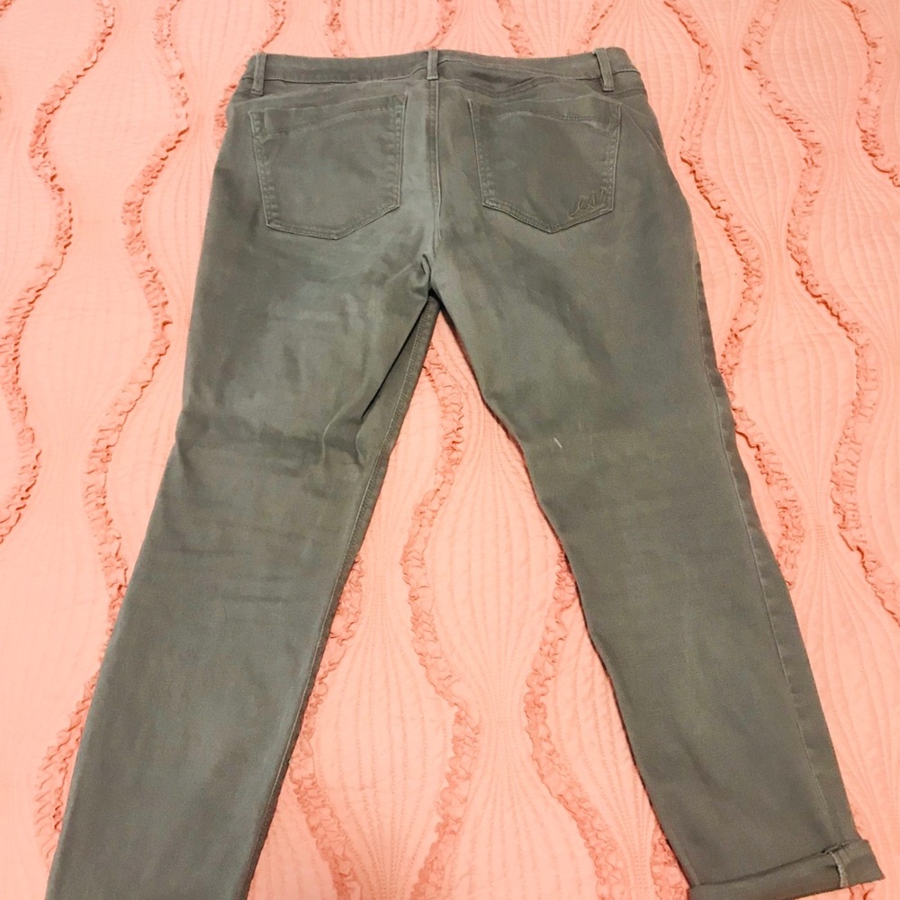Olive Green Express Jean Leggings